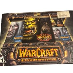 Blizzard Warcraft Battle Chest PC Game Reign of Chaos Frozen Throne Sold‎ As Is
